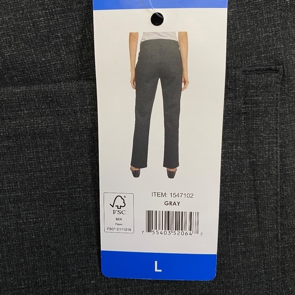 DKNY Jeans Ladies’ Zip Fly, Slim Leg, Stretch Pants, Gray, Large NWT - Picture 5 of 16